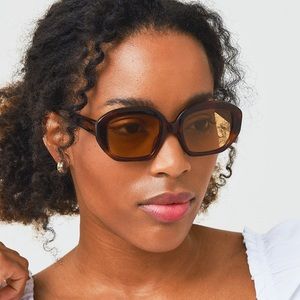 VELVET CANYON Havana Motel Musa square-frame acetate sunglasses